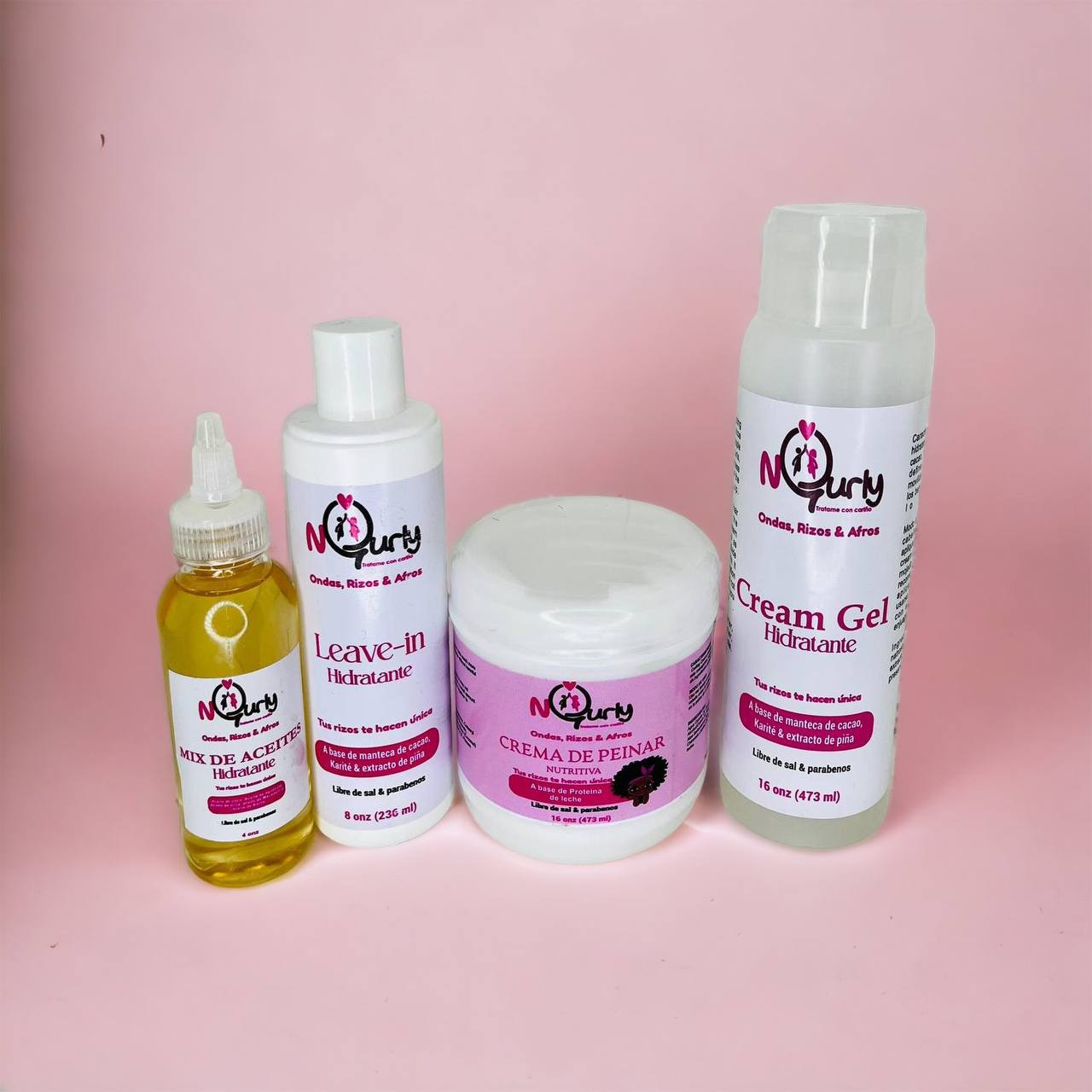 Kit para Peinar el Cabello Nqurly – Definición e Hidratación